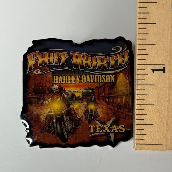 Fort Worth Harley Davidson 2005 Texas Motorcycle Souvenir Pin Vintage - Picture 5 of 6